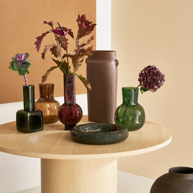 Vase en verre recyclé brun chocolat 16x36,5 cm Eve Urban Nature Culture - 2