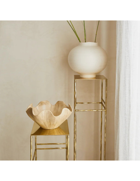 Vase boule céramique blanc cassé 31x27 cm Camila Urban Nature Culture - 2