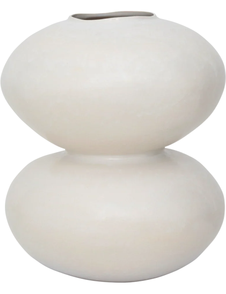 Vase boule céramique blanc cassé 41 cm Foss Urban Nature Culture - 1