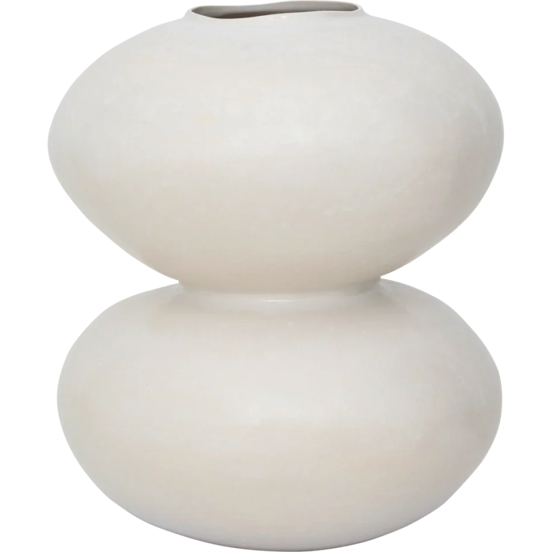 Vase boule céramique blanc cassé 41 cm Foss Urban Nature Culture - 1