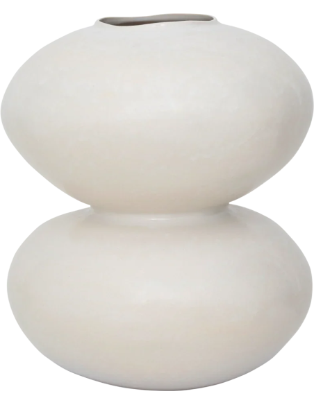 Vase boule céramique blanc cassé 41 cm Foss Urban Nature Culture - 1