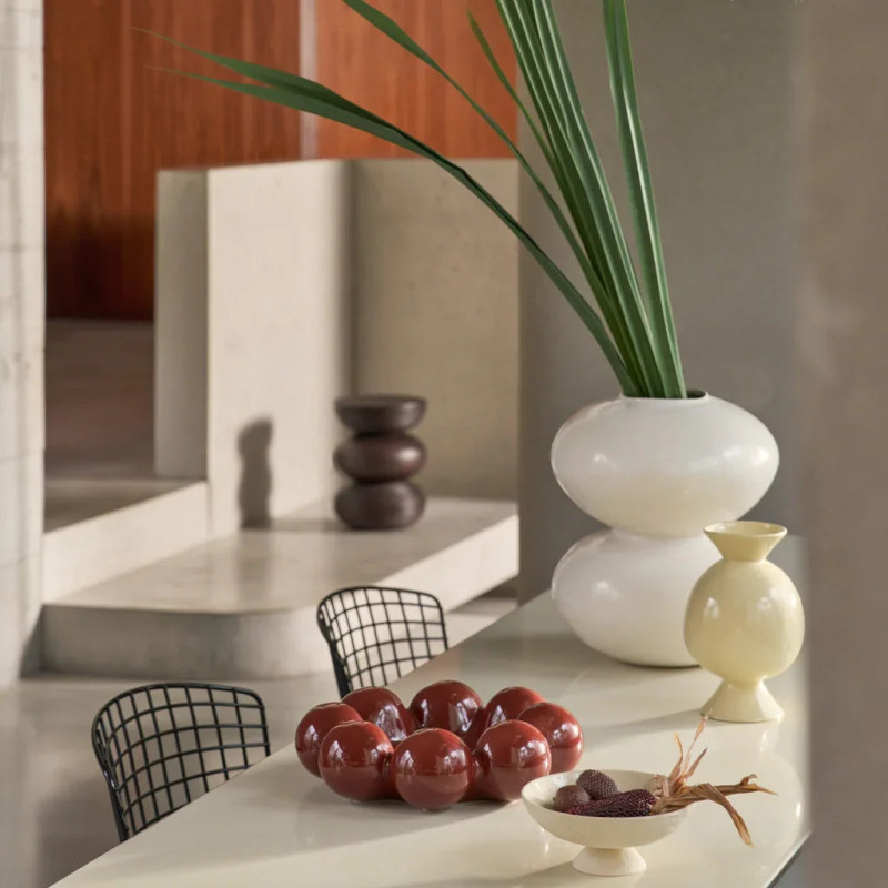 Vase boule céramique blanc cassé 41 cm Foss Urban Nature Culture - 2