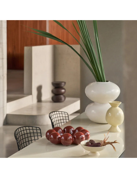 Vase boule céramique blanc cassé 41 cm Foss Urban Nature Culture - 2