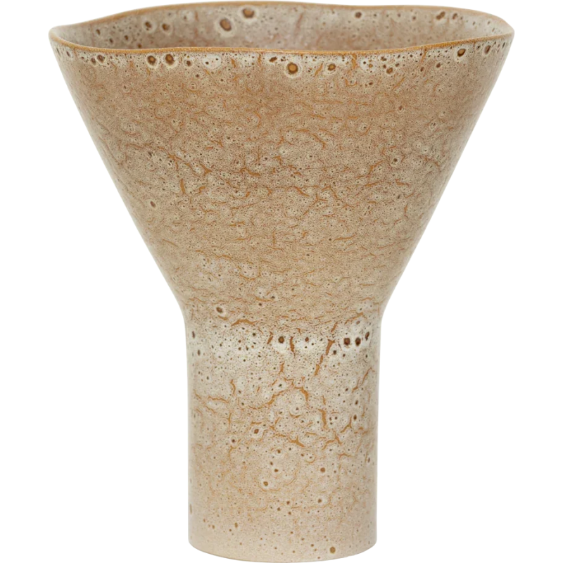 Vase céramique beige moucheté 28,5 cm Yaro Urban Nature Culture - 1