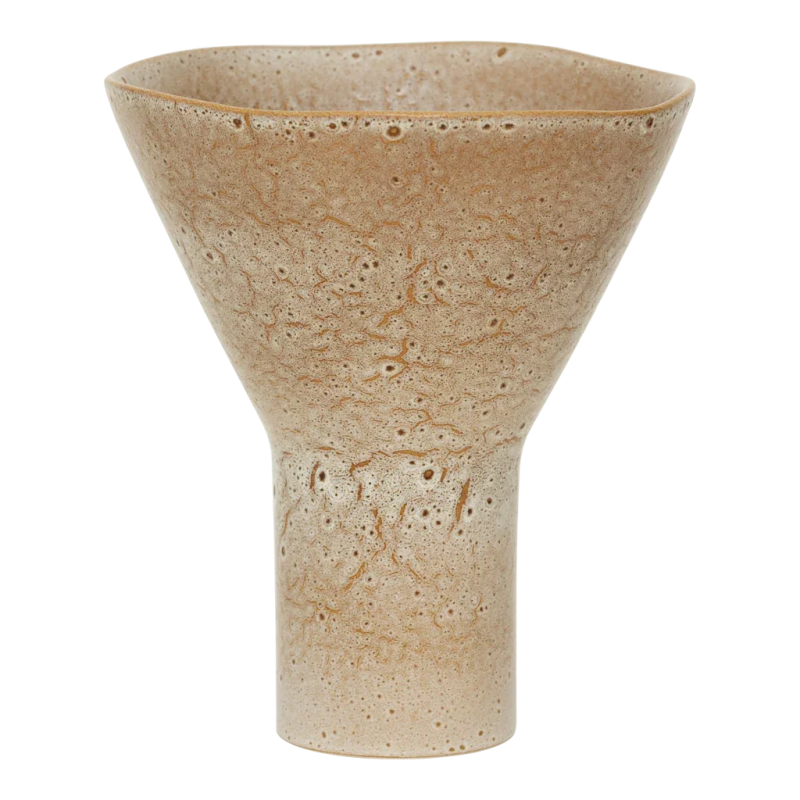 Vase céramique beige moucheté 28,5 cm Yaro Urban Nature Culture - 3