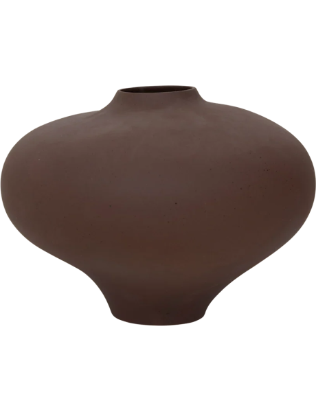 Vase céramique brun chocolat mat 37x28 cm Nomsa Urban Nature Culture - 1