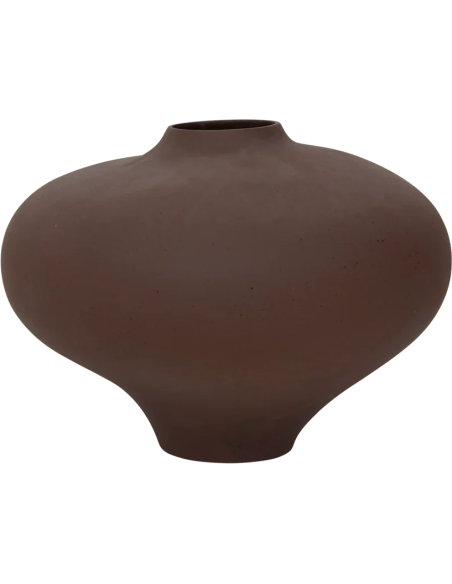 Vase céramique brun chocolat mat 37x28 cm Nomsa Urban Nature Culture - 1