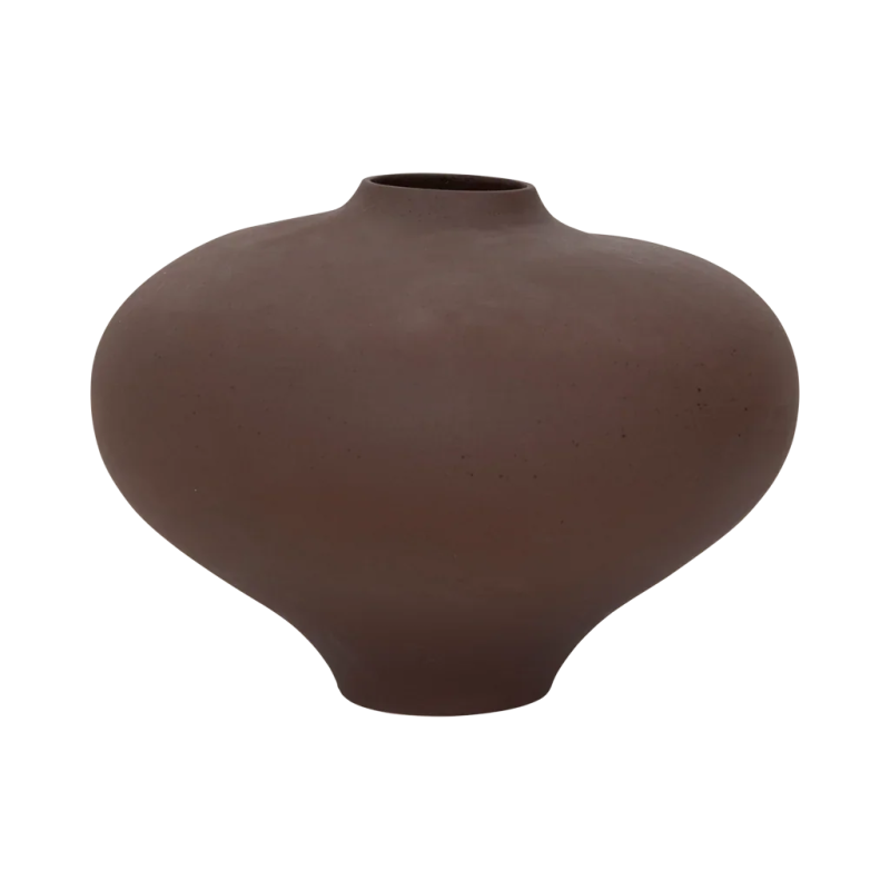 Vase céramique brun chocolat mat 37x28 cm Nomsa Urban Nature Culture - 3
