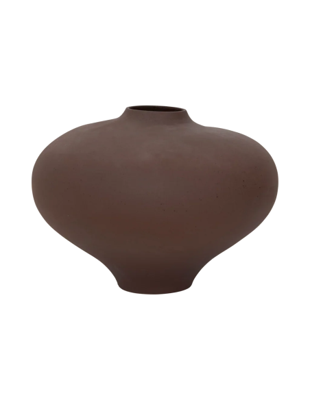 Vase céramique brun chocolat mat 37x28 cm Nomsa Urban Nature Culture - 3