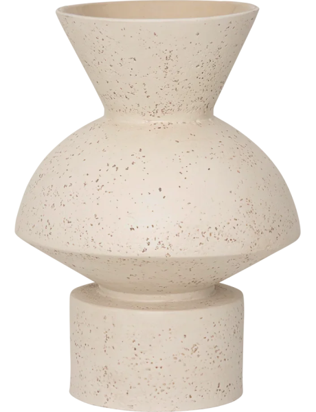 Vase céramique blanc cassé moucheté 27 cm Thabo Urban Nature Culture - 1