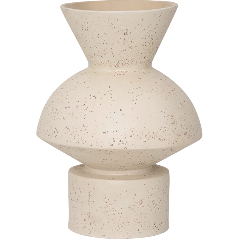 Vase céramique blanc cassé moucheté 27 cm Thabo Urban Nature Culture - 1