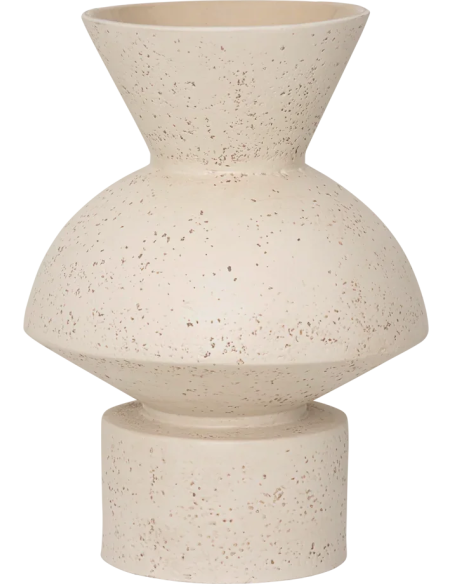Vase céramique blanc cassé moucheté 27 cm Thabo Urban Nature Culture - 1