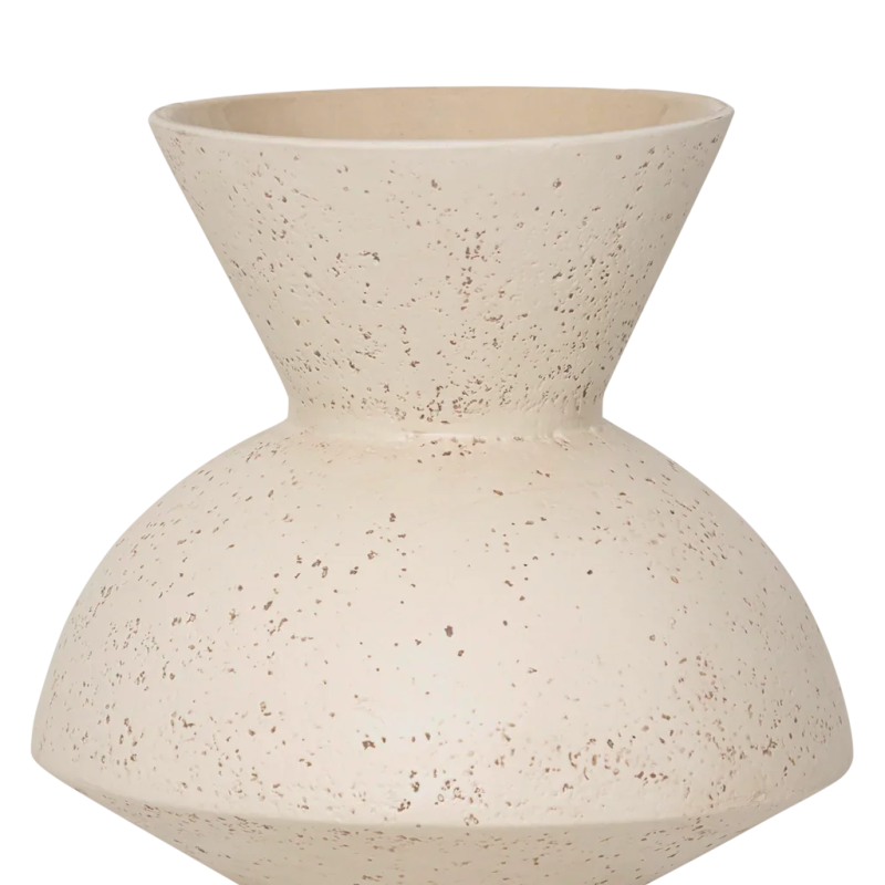 Vase céramique blanc cassé moucheté 27 cm Thabo Urban Nature Culture - 5