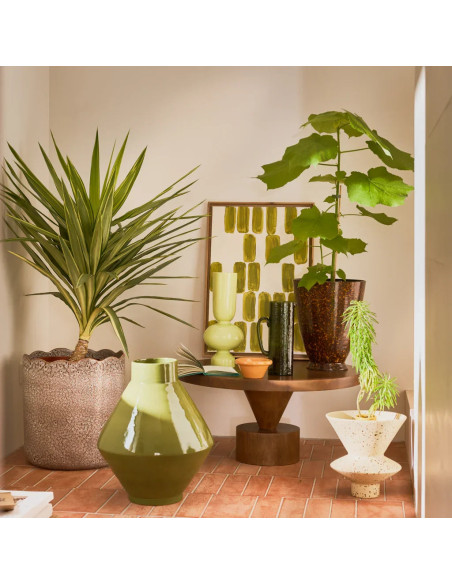 Vase céramique beige moucheté 26 cm Thandi Urban Nature Culture - 2