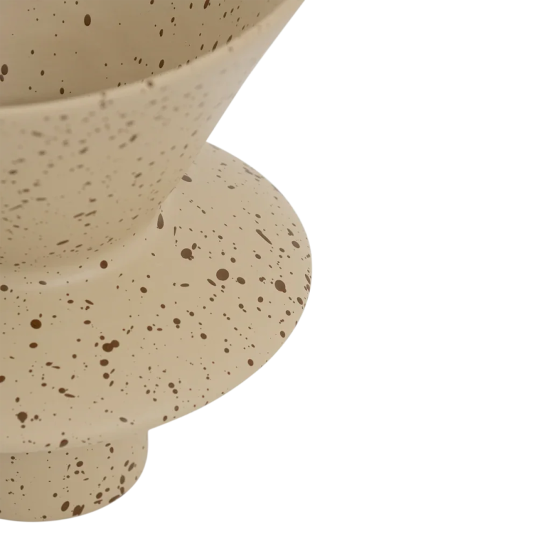 Vase céramique beige moucheté 26 cm Thandi Urban Nature Culture - 3