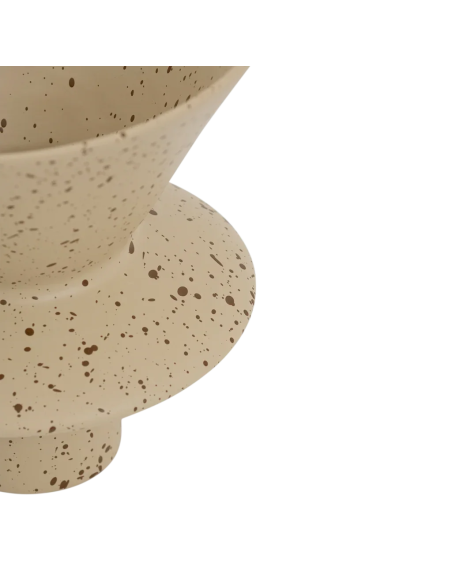 Vase céramique beige moucheté 26 cm Thandi Urban Nature Culture - 3