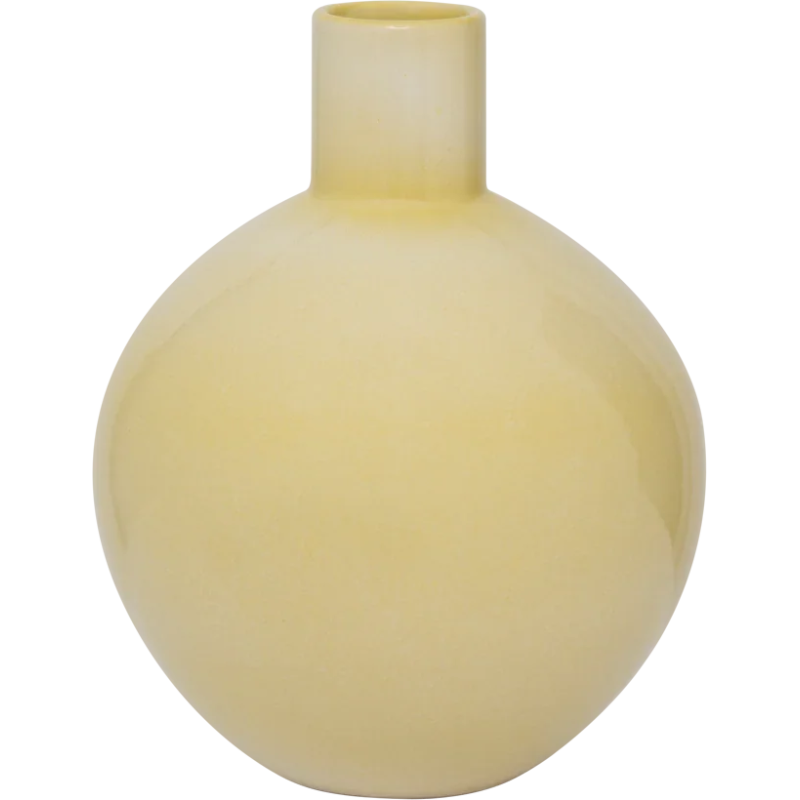 Vase boule céramique jaune pastel 25 cm Costa Urban Nature Culture - 1