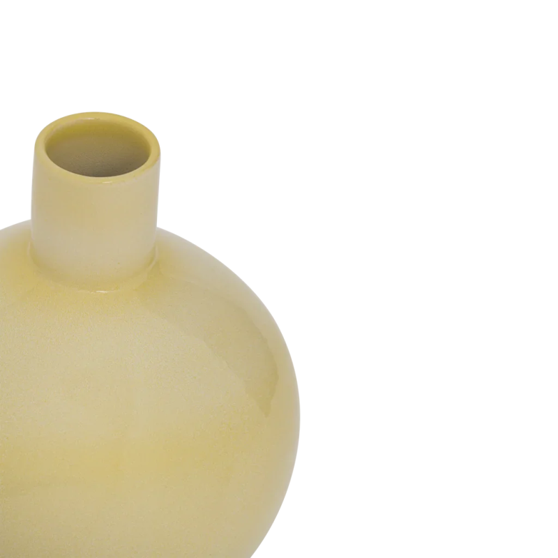 Vase boule céramique jaune pastel 25 cm Costa Urban Nature Culture - 3