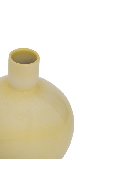 Vase boule céramique jaune pastel 25 cm Costa Urban Nature Culture - 3