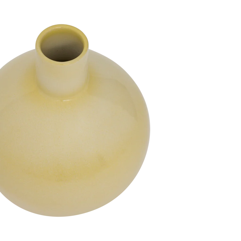 Vase boule céramique jaune pastel 25 cm Costa Urban Nature Culture - 5