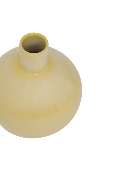 Vase boule céramique jaune pastel 25 cm Costa Urban Nature Culture - 5