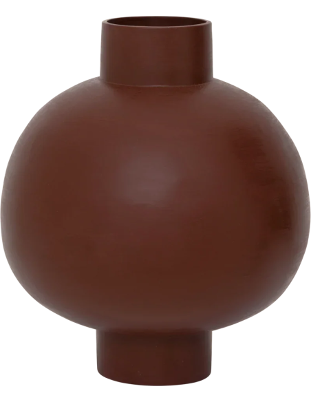 Grand vase céramique marron rouge 40 cm Ilo Urban Nature Culture - 1