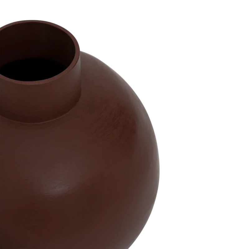 Grand vase céramique marron rouge 40 cm Ilo Urban Nature Culture - 4