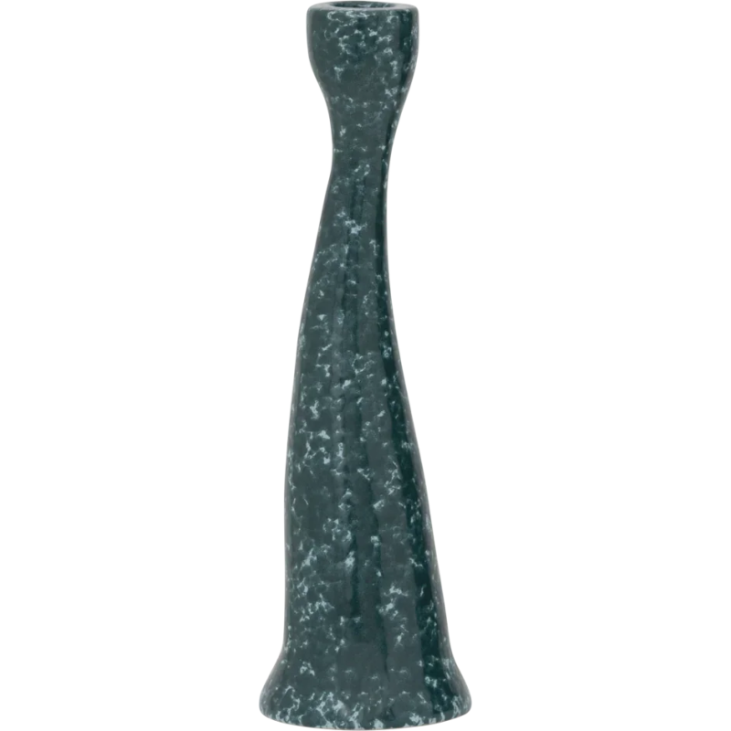 Bougeoir céramique vert forêt 24,5 cm Grace Urban Nature Culture - 1