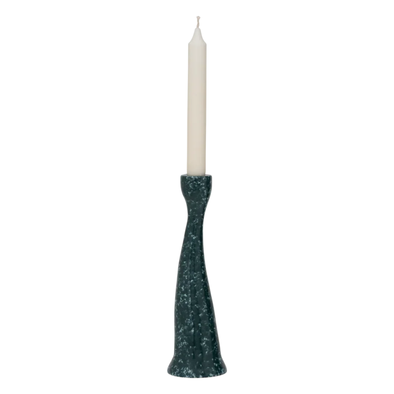 Bougeoir céramique vert forêt 24,5 cm Grace Urban Nature Culture - 3