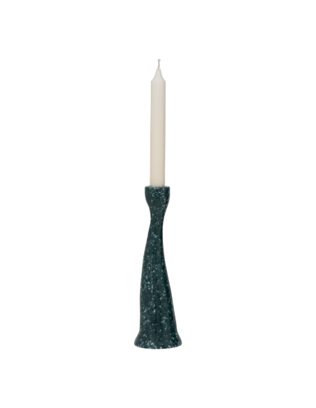 Bougeoir céramique vert forêt 24,5 cm Grace Urban Nature Culture - 3