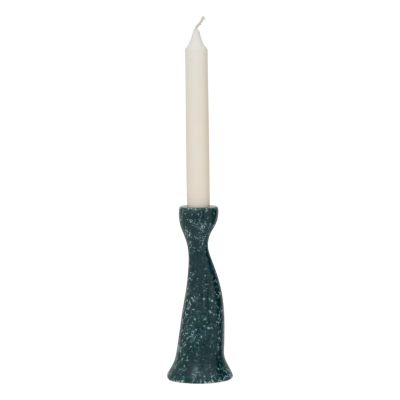 Bougeoir céramique vert forêt 17,5 cm Grace Urban Nature Culture - 3