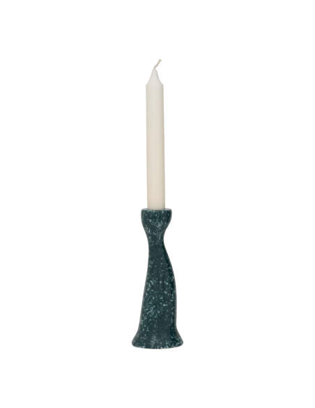 Bougeoir céramique vert forêt 17,5 cm Grace Urban Nature Culture - 3