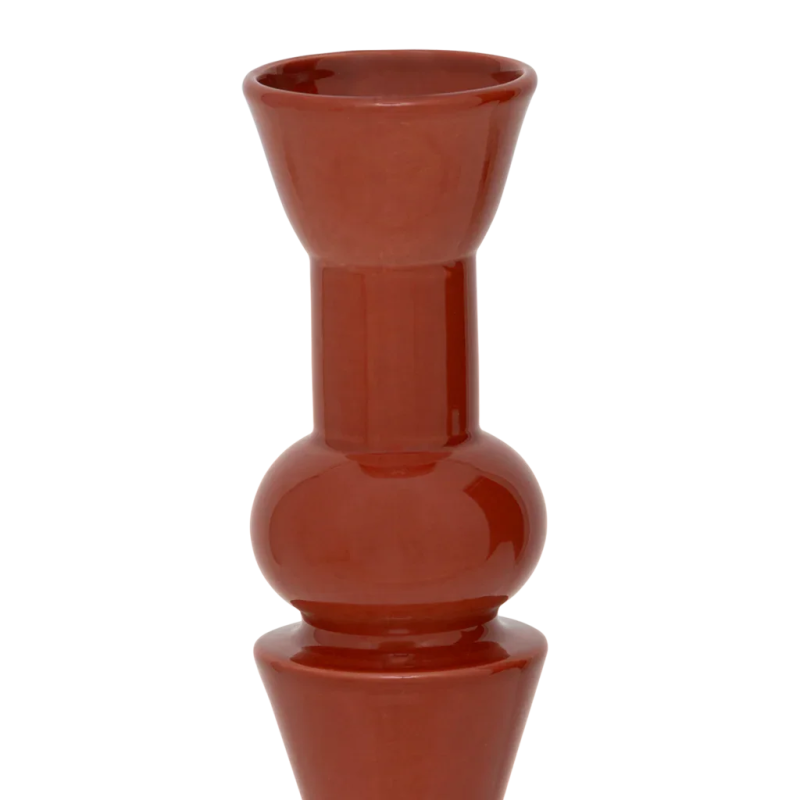 Vase soliflore céramique rouge 8,5x30 cm Poul Urban Nature Culture - 3