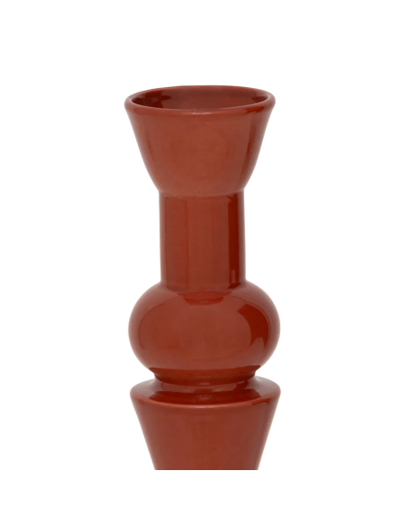 Vase soliflore céramique rouge 8,5x30 cm Poul Urban Nature Culture - 3