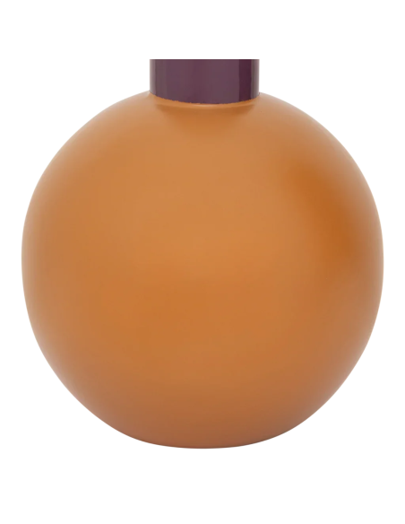 Vase boule céramique orange et violet prune 18,5x34,5 cm Farve Urban Nature Culture - 3