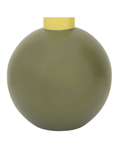 Vase boule céramique vert olive et jaune 18,5x34,5 cm Farve Urban Nature Culture - 3