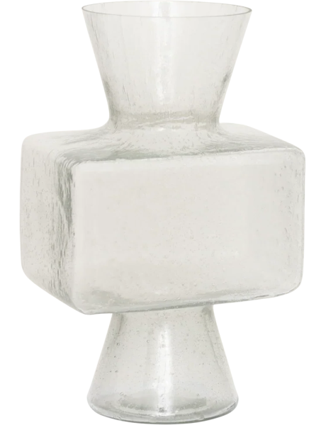 Vase en verre recyclé transparent 21x36 cm Cloe Urban Nature Culture - 1