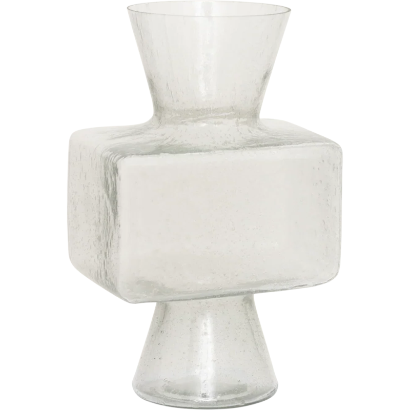 Vase en verre recyclé transparent 21x36 cm Cloe Urban Nature Culture - 1