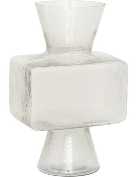 Vase en verre recyclé transparent 21x36 cm Cloe Urban Nature Culture - 1