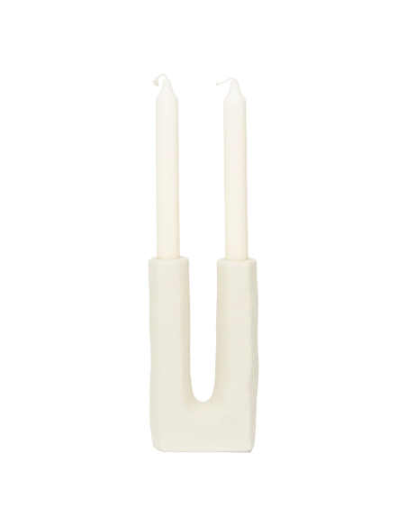Chandelier double céramique blanc cassé 10,7x5x20 cm Tomas Urban Nature Culture - 4