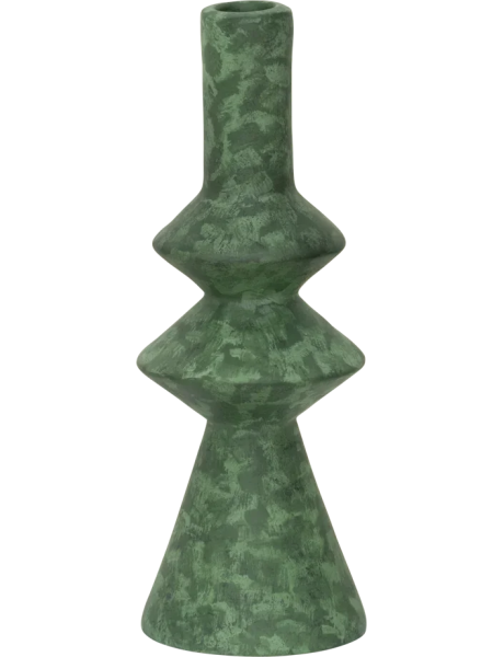 Bougeoir sculptural vert écomix 24,5 cm Mano Urban Nature Culture - 1