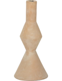 Bougeoir sculptural beige écomix 27 cm Mano