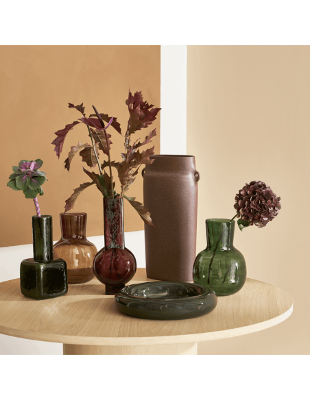 Grand vase céramique marron à anses 27x16x50 cm Oreille Urban Nature Culture - 2