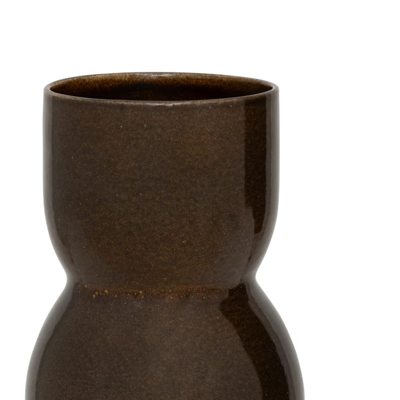 Vase céramique marron émail réactif 17,5x28 cm Noan Urban Nature Culture - 3