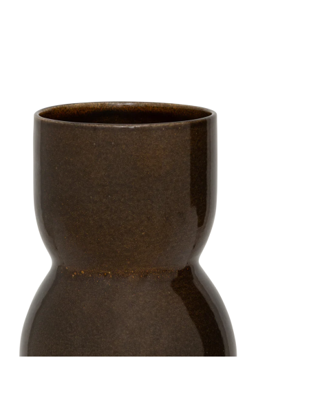 Vase céramique marron émail réactif 17,5x28 cm Noan Urban Nature Culture - 3