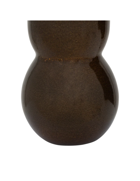 Vase céramique marron émail réactif 17,5x28 cm Noan Urban Nature Culture - 4