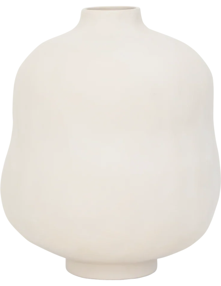 Grand vase céramique blanc mat 34x42 cm Mille Urban Nature Culture - 1