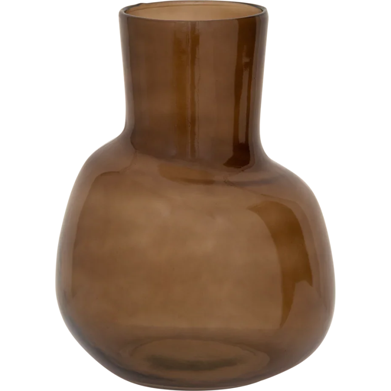 Vase en verre ambré recyclé Ø20x27 cm Arya Urban Nature Culture - 1