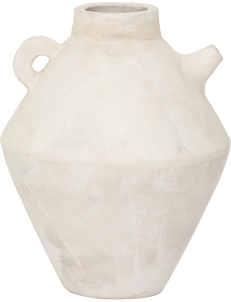 Vase amphore terre cuite blanche Ø22,4x28 cm Pico Urban Nature Culture - 1