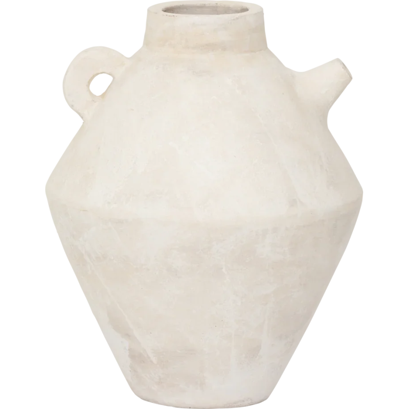 Vase amphore terre cuite blanche Ø22,4x28 cm Pico Urban Nature Culture - 1